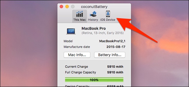 Check battery health on mac